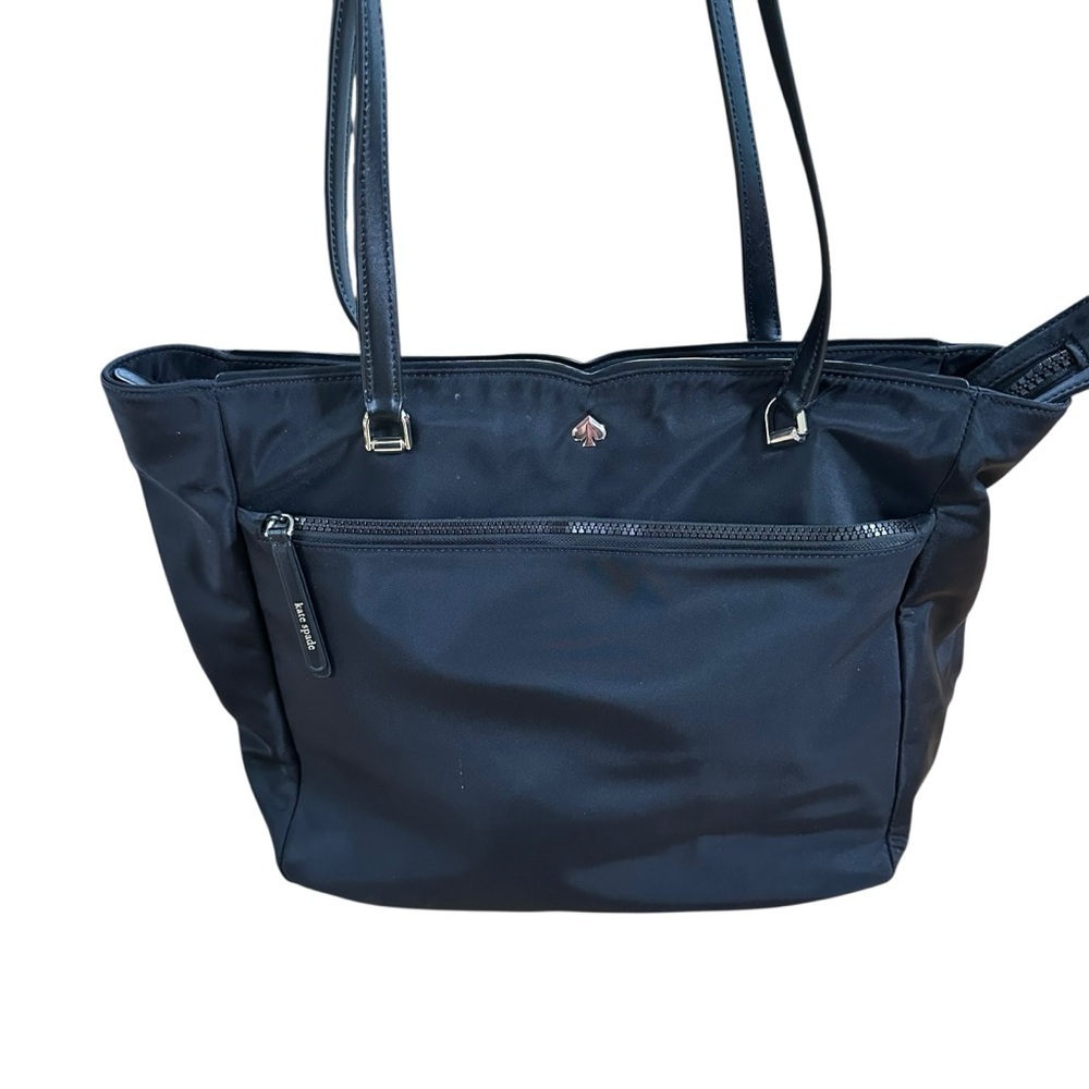Kate Spade Jae Nylon Satchel Tote Bag Black - Picture 4 of 8